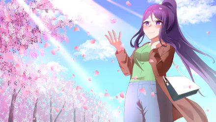Kanan Matsuura Anime Love Live! Sunshine!! HD Desktop Wallpaper | Background Image