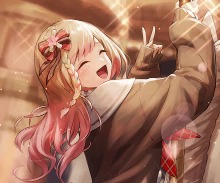 hololive Momosuzu Nene Anime Virtual Youtuber HD Desktop Wallpaper | Background Image