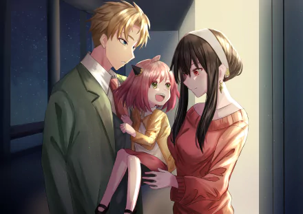 Loid Forger Yor Forger Anya Forger Anime Spy x Family HD Desktop Wallpaper | Background Image