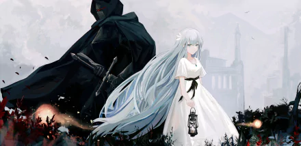 Umbral Knight Lily (Ender Lilies) video game ENDER LILIES: Quietus of the Knights HD Desktop Wallpaper | Background Image