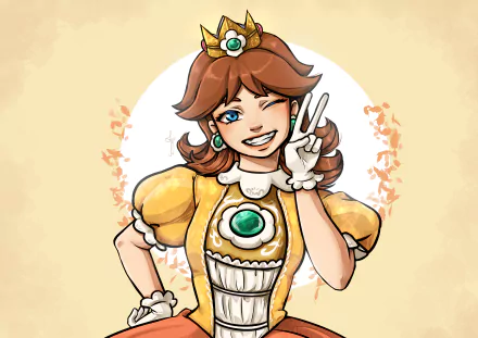 Princess Daisy video game Super Mario Bros. HD Desktop Wallpaper | Background Image