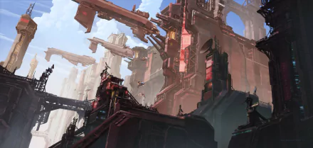 Sci Fi Structure HD Desktop Wallpaper | Background Image