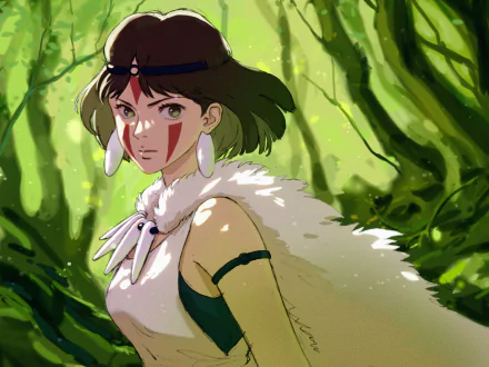 San (Princess Mononoke) Anime Princess Mononoke HD Desktop Wallpaper | Background Image