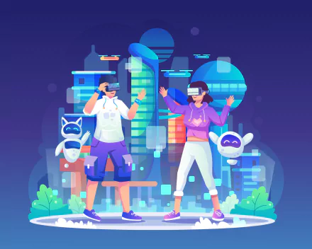 technology Metaverse HD Desktop Wallpaper | Background Image