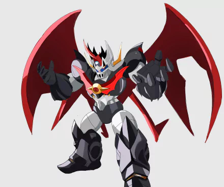 Mazinkaiser from the Mazinger Z anime, depicted as a powerful robot with red wings, shown in 4K Ultra HD quality for PC desktop wallpaper and background.