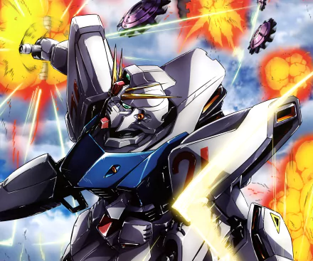 mecha Anime Mobile Suit Gundam F91 HD Desktop Wallpaper | Background Image