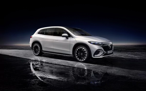 vehicle Mercedes-Benz EQS 450+ HD Desktop Wallpaper | Background Image