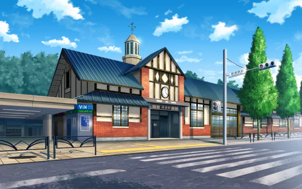 Anime street HD Desktop Wallpaper | Background Image
