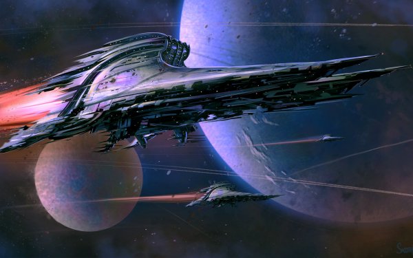 Sci Fi Spaceship HD Wallpaper | Background Image
