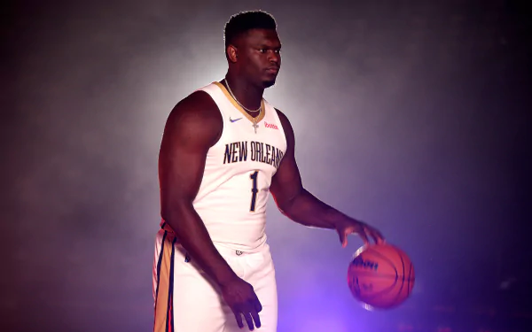 Zion Williamson Sports HD Desktop Wallpaper | Background Image