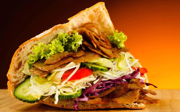 food Doner kebab HD Desktop Wallpaper | Background Image