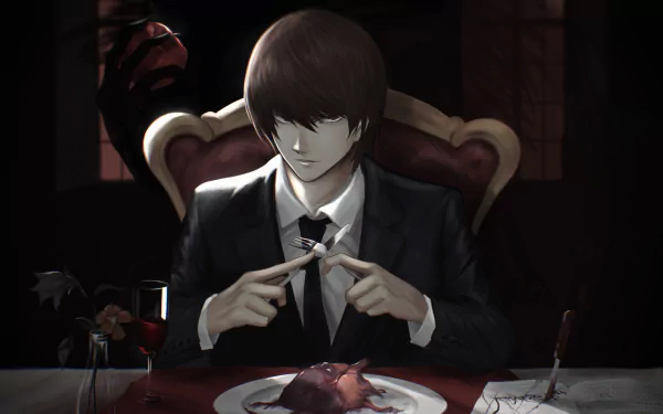 Light Yagami Anime Death Note HD Desktop Wallpaper | Background Image