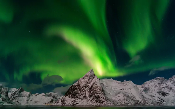 Norway nature aurora borealis HD Desktop Wallpaper | Background Image