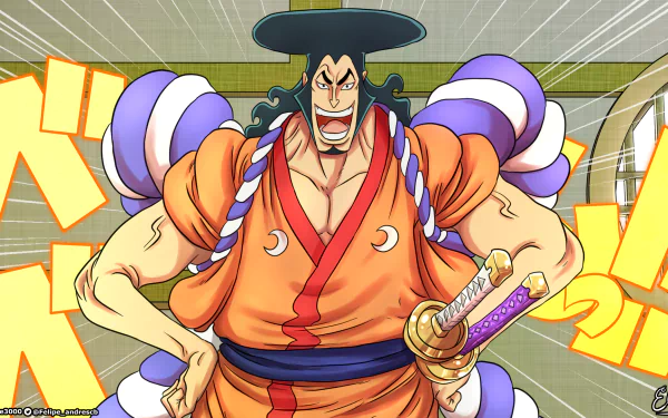 Kozuki Oden Anime One Piece HD Desktop Wallpaper | Background Image