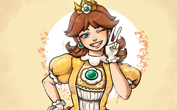 Princess Daisy video game Super Mario Bros. HD Desktop Wallpaper | Background Image