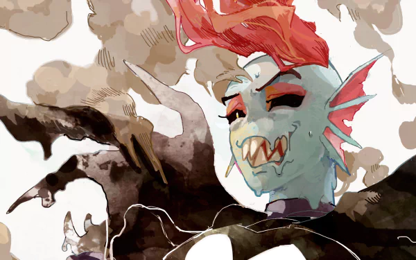 Undyne the Undying (Undertale) video game Undertale HD Desktop Wallpaper | Background Image