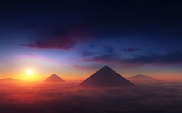 artistic pyramid HD Desktop Wallpaper | Background Image