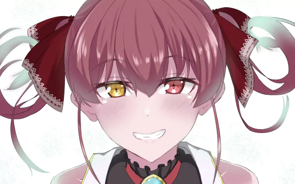 heterochromia hololive Houshou Marine Anime Virtual Youtuber HD Desktop Wallpaper | Background Image