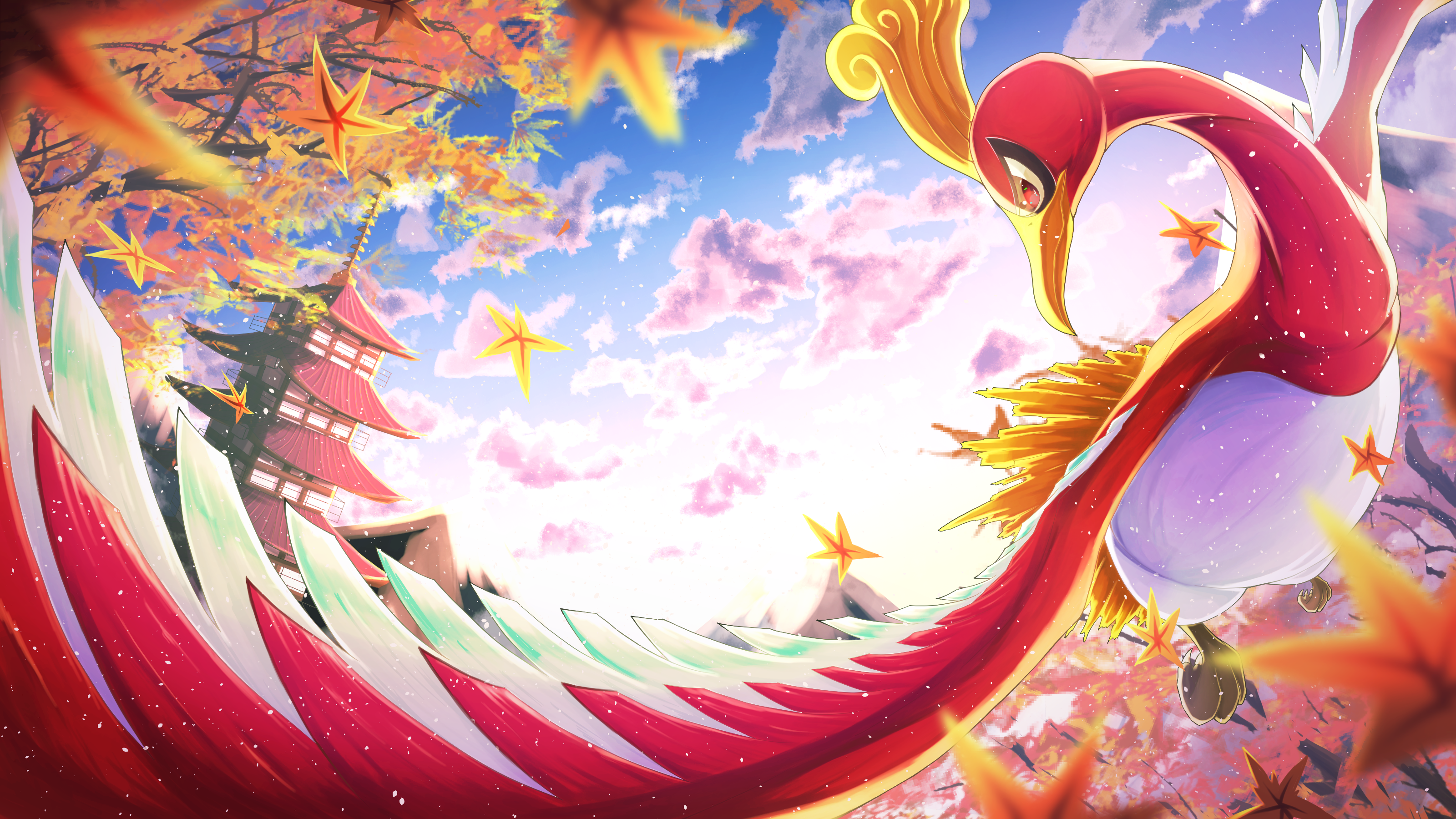 20+ Ho-oh (Pokémon) HD Wallpapers and Backgrounds