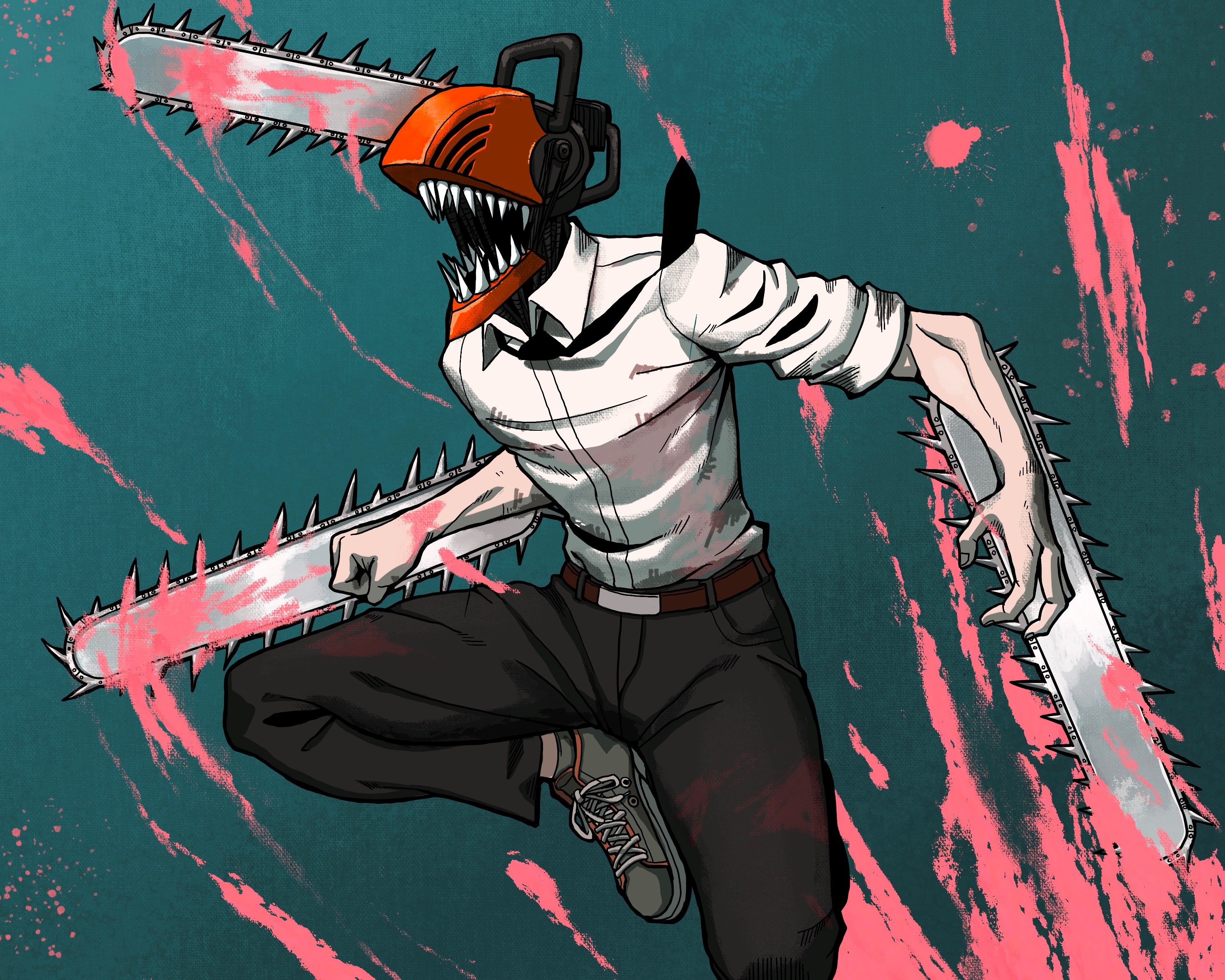 Anime Chainsaw Man HD Wallpaper by 인개