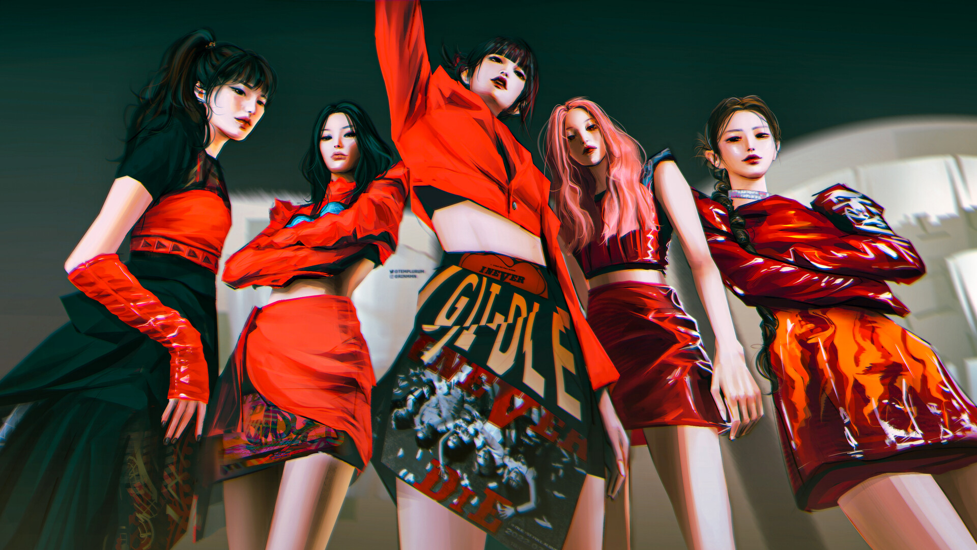 Music (G)I-DLE HD Wallpaper