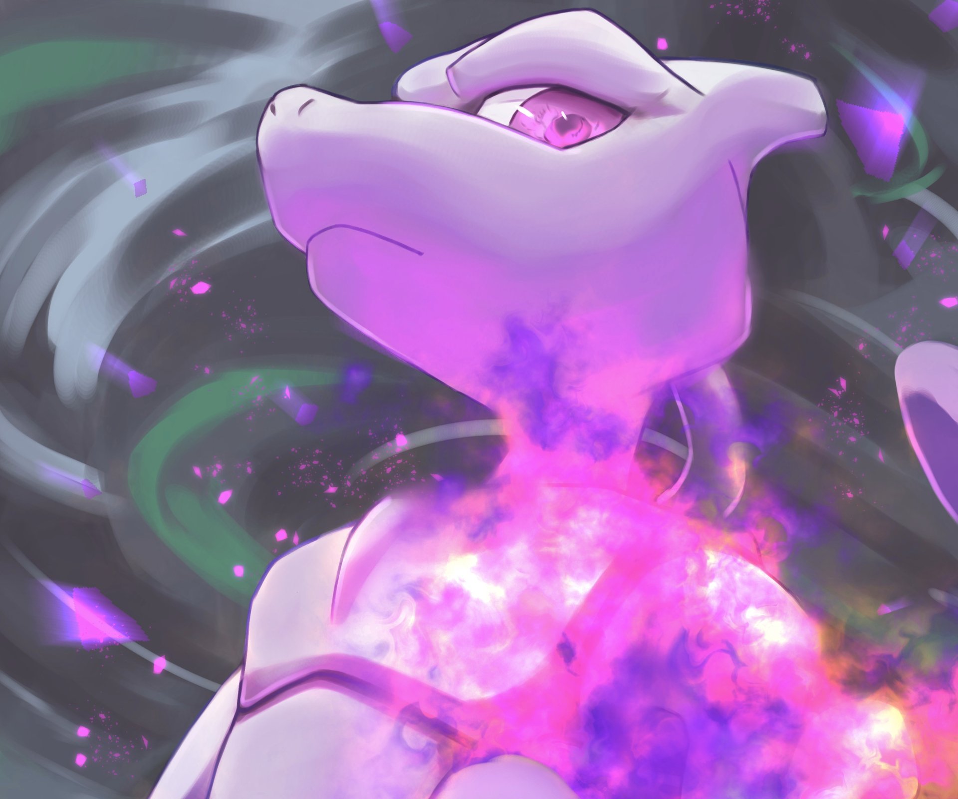 Download Mewtwo (Pokémon) Anime Pokemon HD Wallpaper