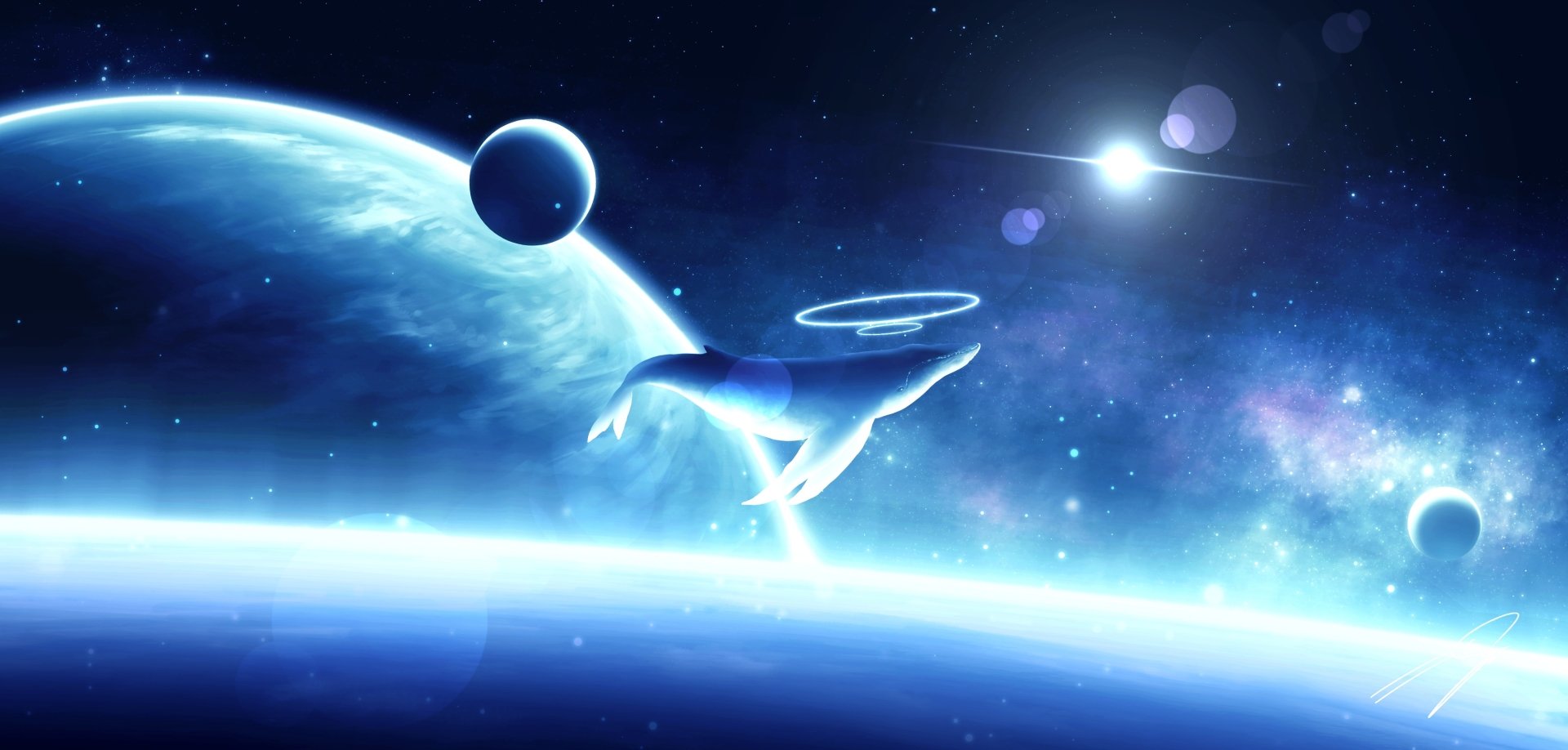 Download Fantasy Whale HD Wallpaper