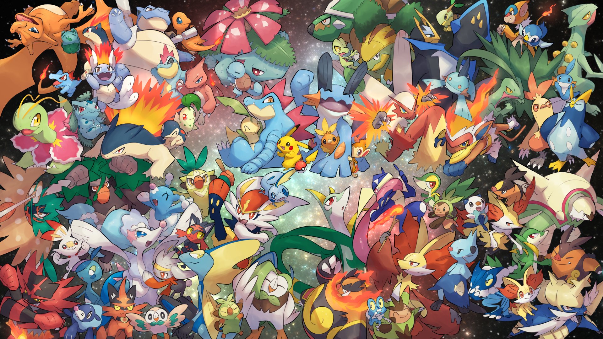 Pokemon Starters Wallpaper 4k