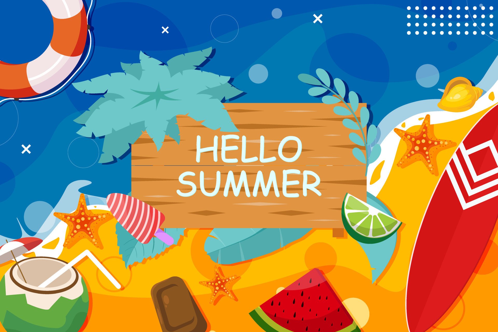 Download Artistic Summer HD Wallpaper