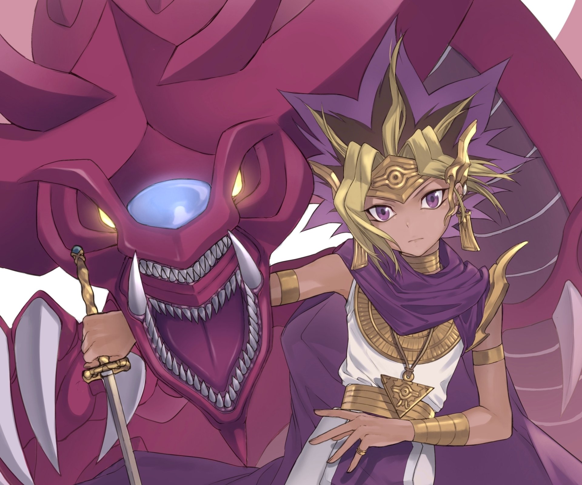 Download Yami Yugi Slifer The Sky Dragon Pharaoh Atem Anime Yu-Gi-Oh