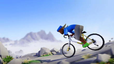 video game Lonely Mountains: Downhill HD Desktop Wallpaper | Background Image