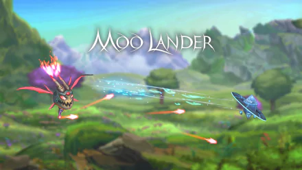 video game Moo Lander HD Desktop Wallpaper | Background Image