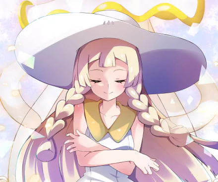 Lillie (Pokemon) video game Pokémon: Sun and Moon HD Desktop Wallpaper | Background Image