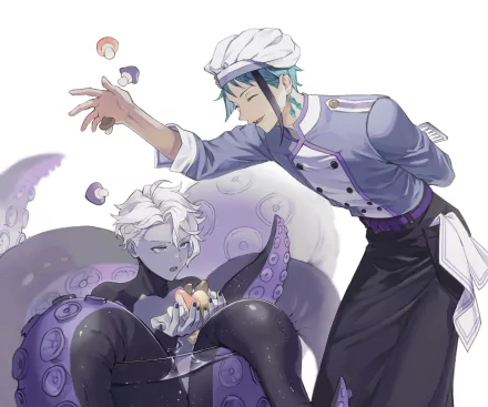 Jade Leech Azul Ashengrotto video game Twisted Wonderland HD Desktop Wallpaper | Background Image