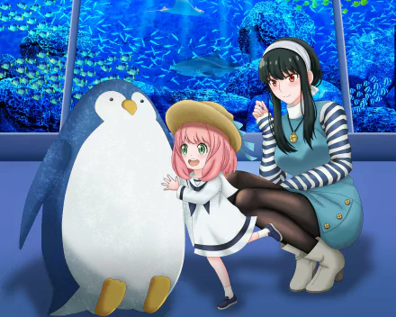 Anya Forger Yor Forger Anime Spy x Family HD Desktop Wallpaper | Background Image