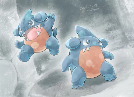 Gible (Pokémon) video game Pokemon HD Desktop Wallpaper | Background Image