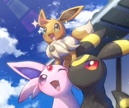 Umbreon (Pokémon) Espeon (Pokémon) Eevee (Pokémon) video game Pokemon HD Desktop Wallpaper | Background Image