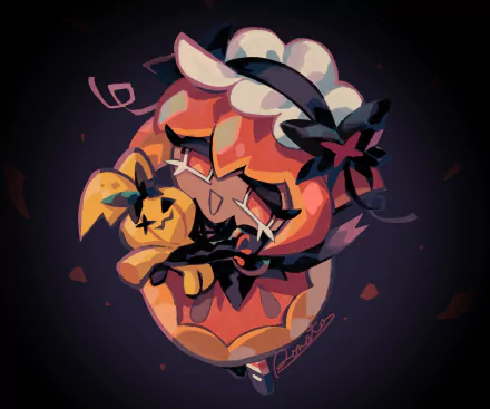 Pumpkin Pie Cookie (Cookie Run) video game COOKIE RUN: KINGDOM HD Desktop Wallpaper | Background Image