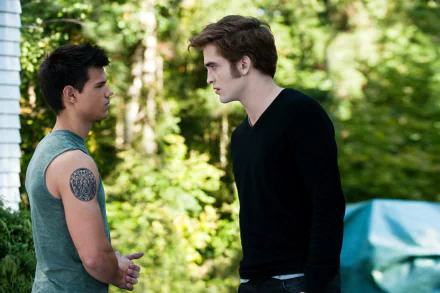 Robert Pattinson Taylor Lautner Edward Cullen Jacob Black movie The Twilight Saga: Eclipse HD Desktop Wallpaper | Background Image