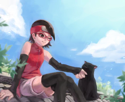 Sarada Uchiha Anime Boruto HD Desktop Wallpaper | Background Image