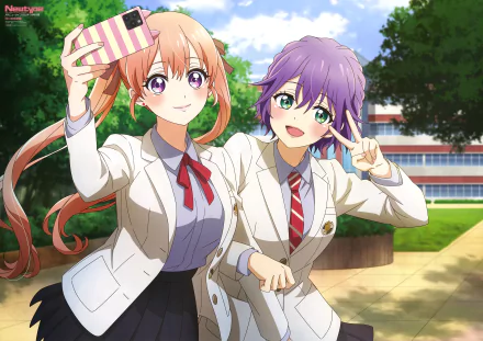 Hiro Segawa Erika Amano Anime A Couple of Cuckoos HD Desktop Wallpaper | Background Image