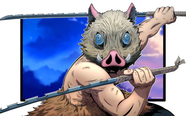 Inosuke Hashibira Anime Demon Slayer: Kimetsu no Yaiba HD Desktop Wallpaper | Background Image