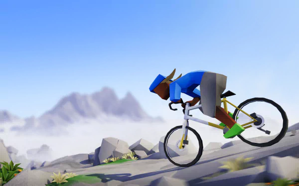 video game Lonely Mountains: Downhill HD Desktop Wallpaper | Background Image