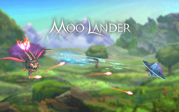 video game Moo Lander HD Desktop Wallpaper | Background Image