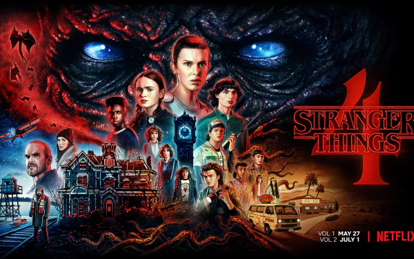  Stranger Things - Season 4 Poster by Kyle Lambert