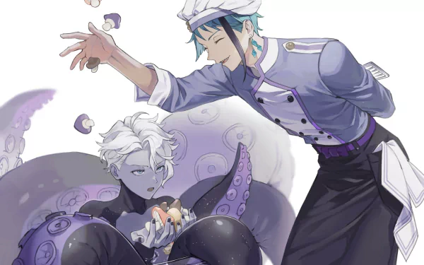 Jade Leech Azul Ashengrotto video game Twisted Wonderland HD Desktop Wallpaper | Background Image