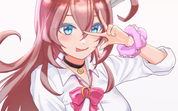 Mihono Bourbon Anime Uma Musume: Pretty Derby HD Desktop Wallpaper | Background Image