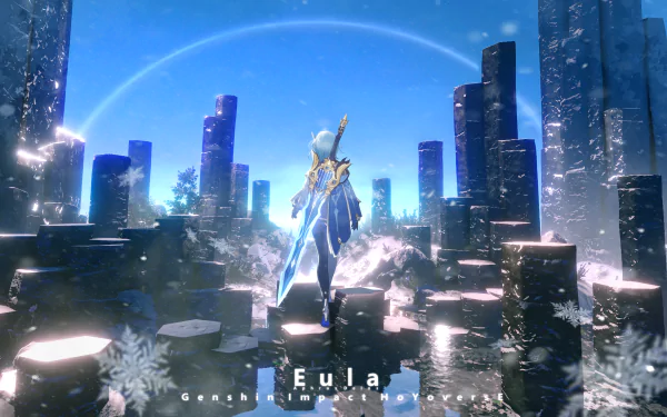 Eula (Genshin Impact) video game Genshin Impact HD Desktop Wallpaper | Background Image