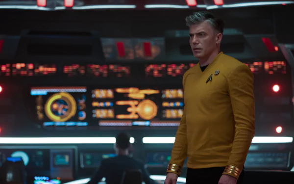 Christopher Pike Anson Mount TV Show Star Trek: Strange New Worlds HD Desktop Wallpaper | Background Image