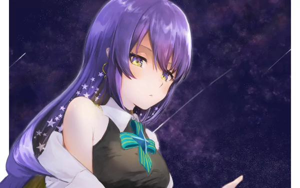 hololive Moona Hoshinova Anime Virtual Youtuber HD Desktop Wallpaper | Background Image